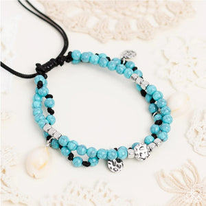 Buy and Shell- Blue Anklet