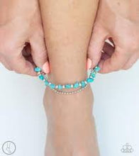 Load image into Gallery viewer, Beach Expedition - Blue Ankle Bracelet
